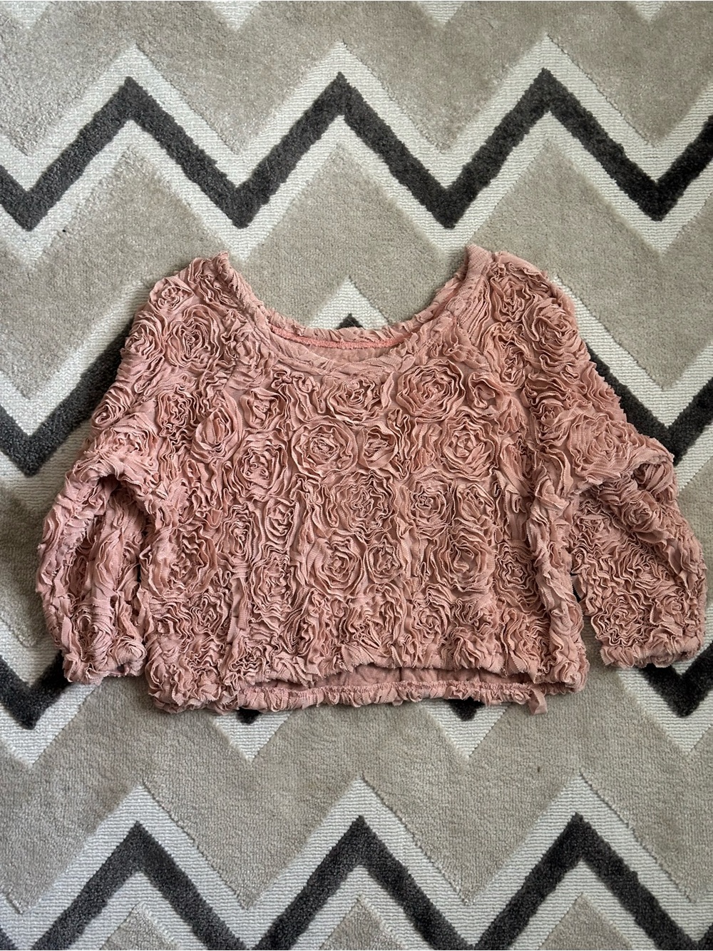 American Apparel 3-D Flower Mesh Jumper - EUC - Picture 6 of 9